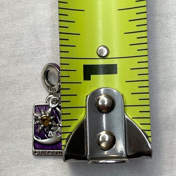 Charm for Pandora Bracelet Tarot Card The Moon Sterling Silver - Picture 6 of 7
